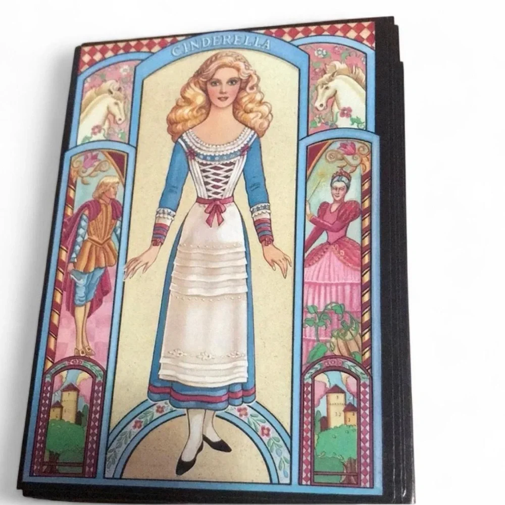 Vintage Fairy Tale Illustrated Princess Heroine Invitation Cards - Lot of 31